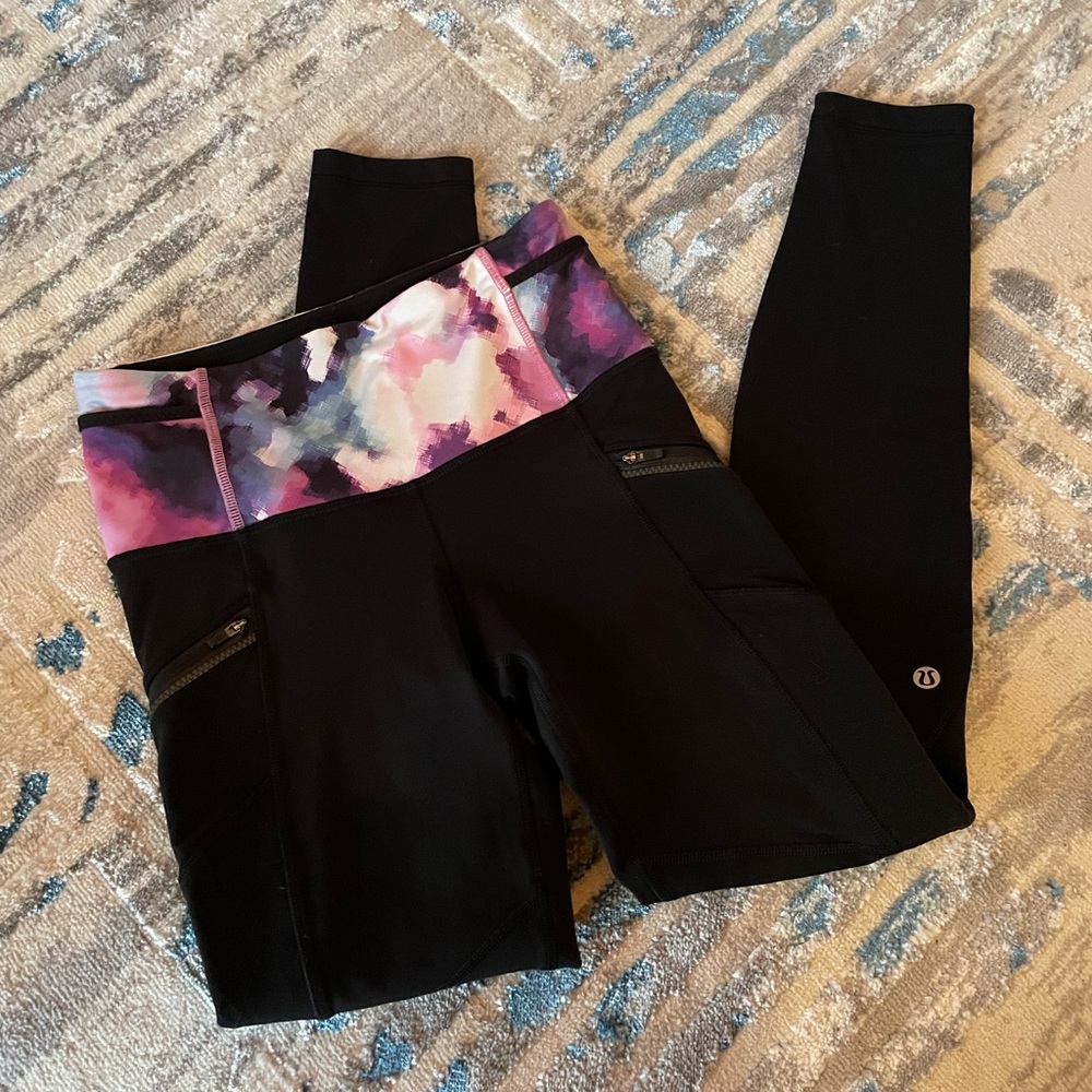 Lululemon fleece running tights